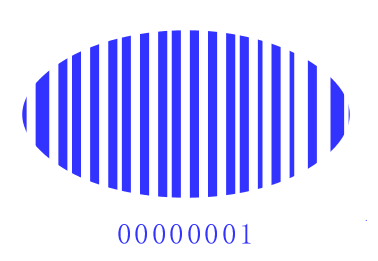 条形码生成软件如何制作蓝色椭圆形条码