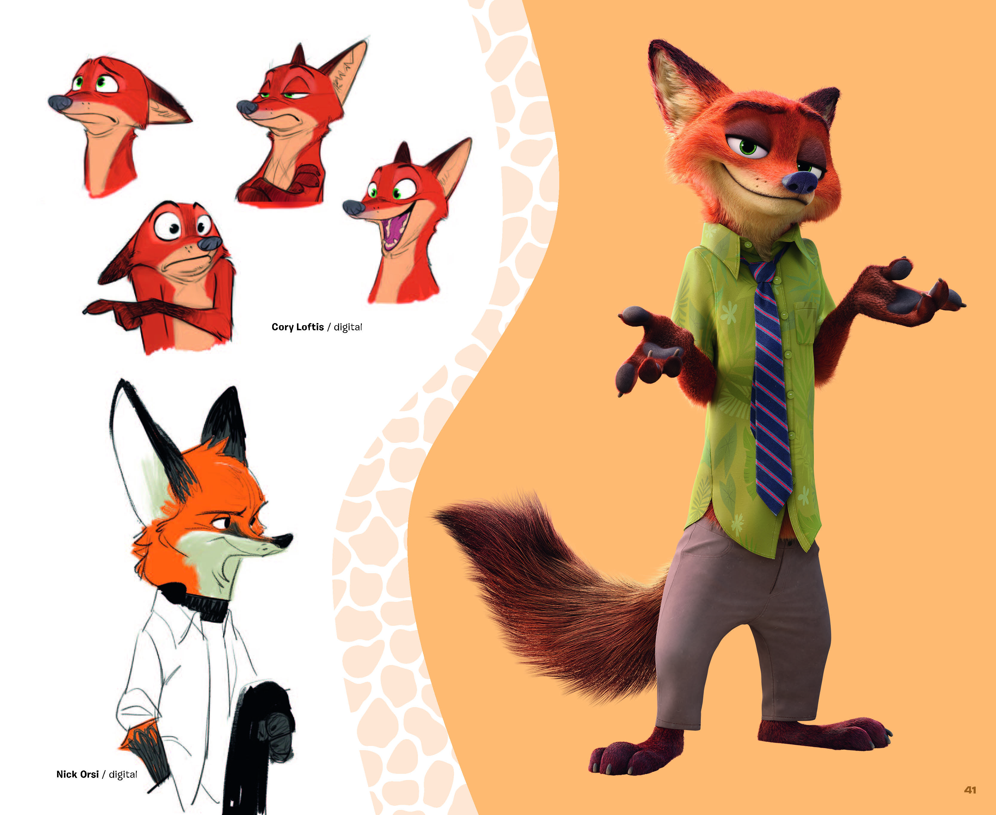 《疯狂动物城》幕后设定展示,一座充满奇趣的动物之城