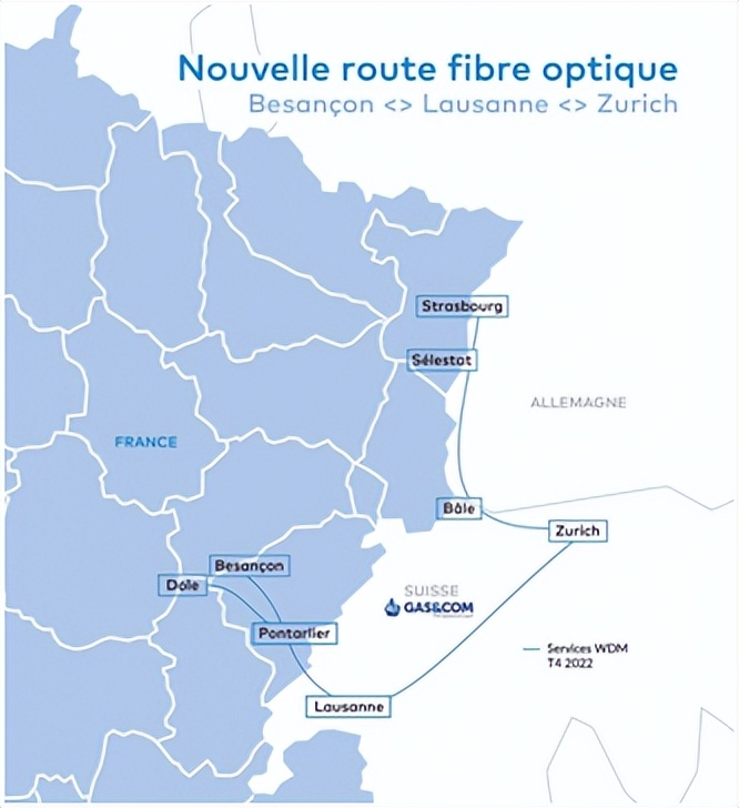法国互联网服务提供商Netalis将其网络与瑞士的Gas&Com互连