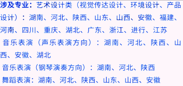 艺考生看过来收藏好！186所大学采取统考成绩招生艺术类专业