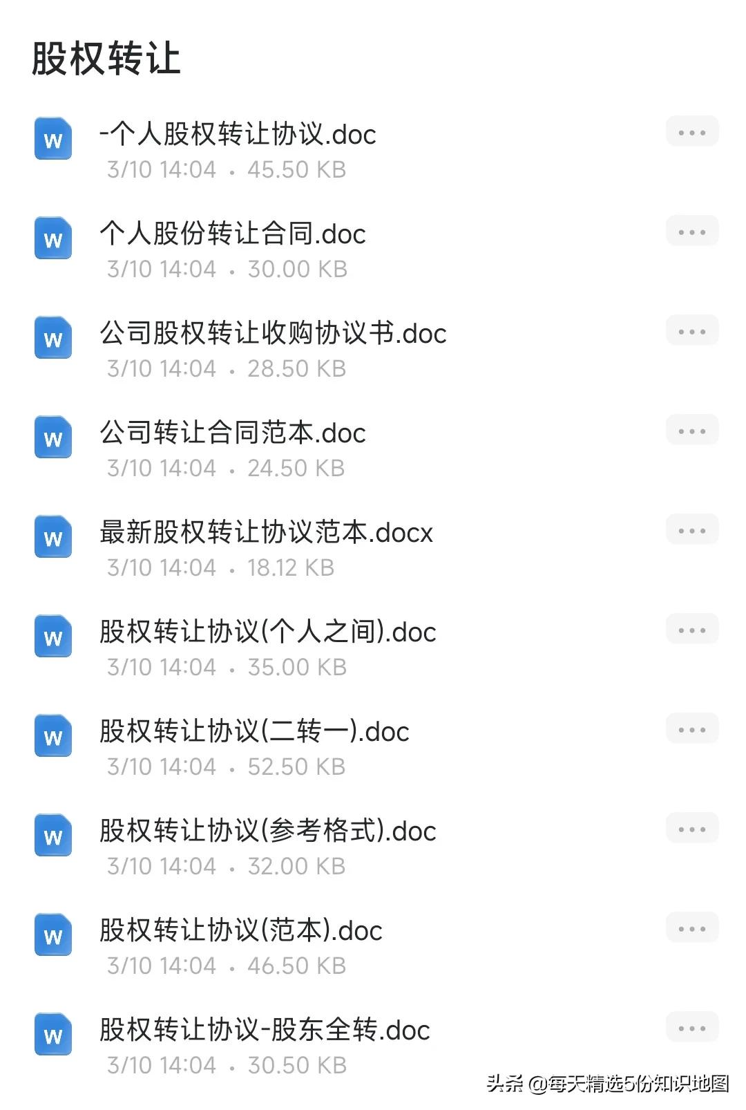 3个人花了5天时间整理出这「商业合作常用的800份合同模板」