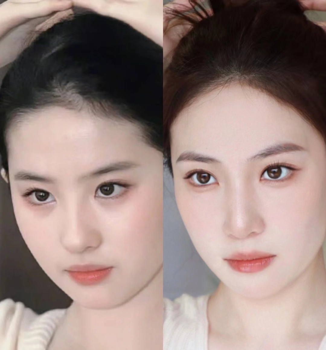 鞠婧祎又来造福美妆界了！素人撞脸刘亦菲，气质却差了十万八千里