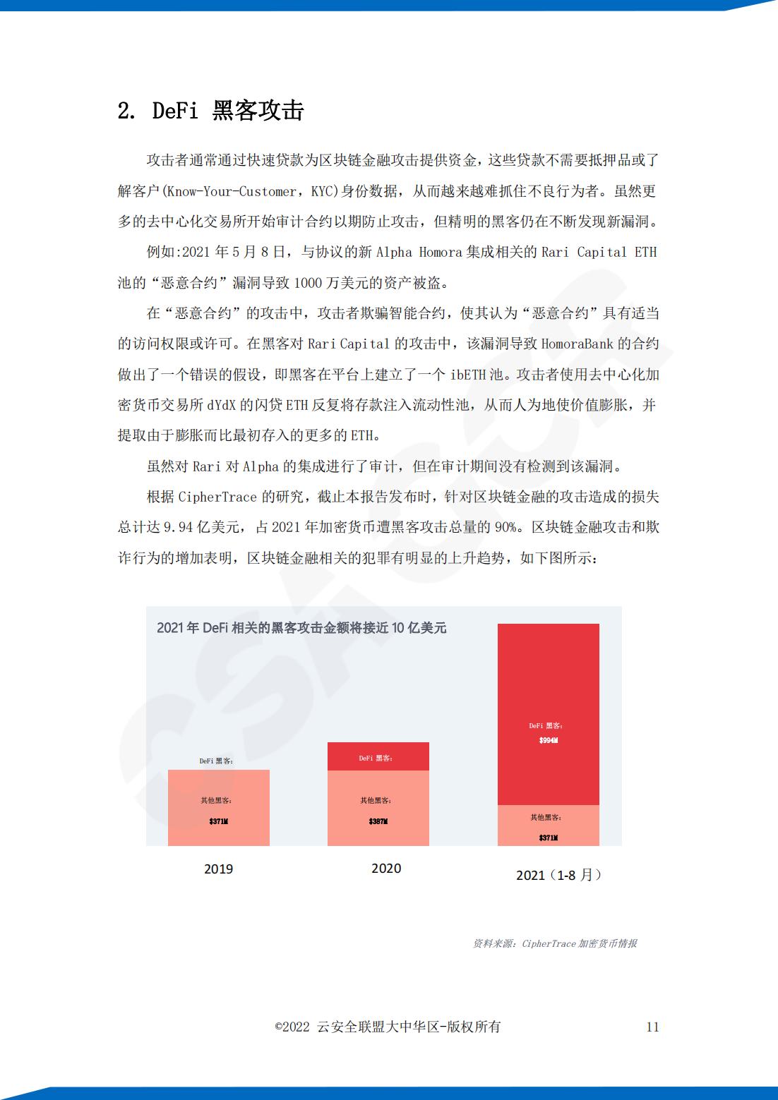 云安全联盟：区块链十大攻击、漏洞及弱点研究报告，32页