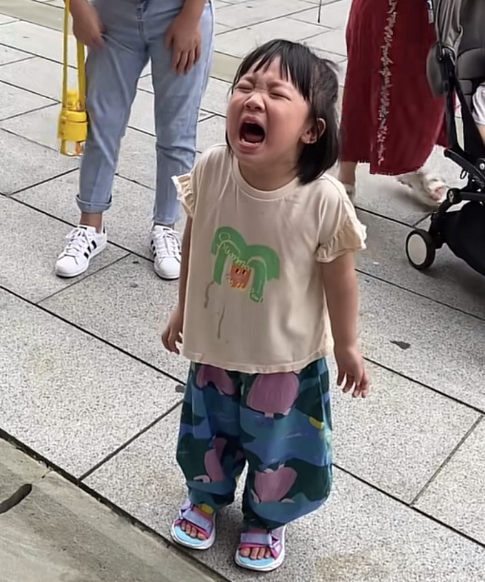 王祖蓝女儿化身小棉袄，因爸爸节目中摔倒崩溃大哭！引路人围观