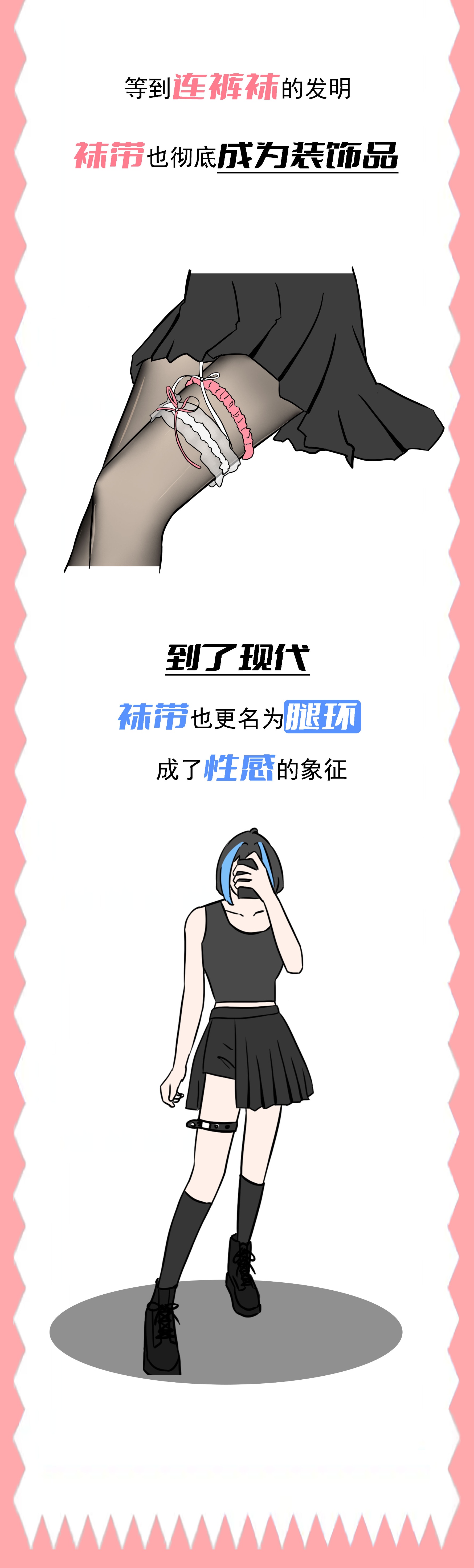女生绑在腿上的圈圈，到底是什么？