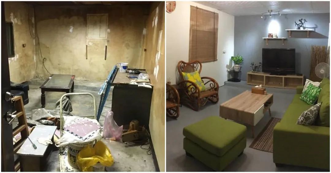 租屋族爆改农村破旧老屋客厅，逆袭温馨宜居空间
