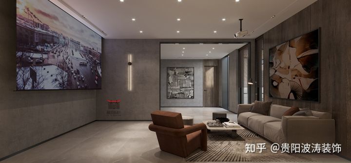 410㎡现代风格别墅装修，时尚简约品味