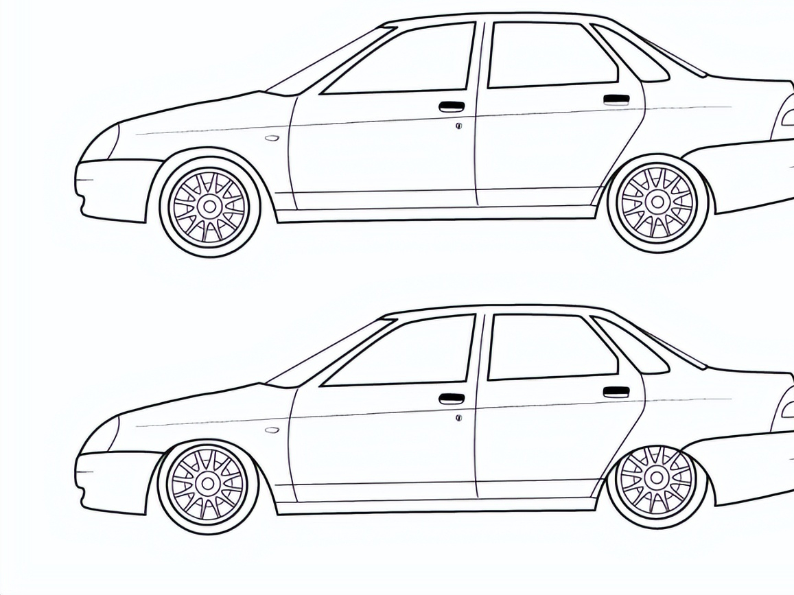 汽車素描畫(來自俄羅斯的汽車鉛筆畫) - 四帝國車市