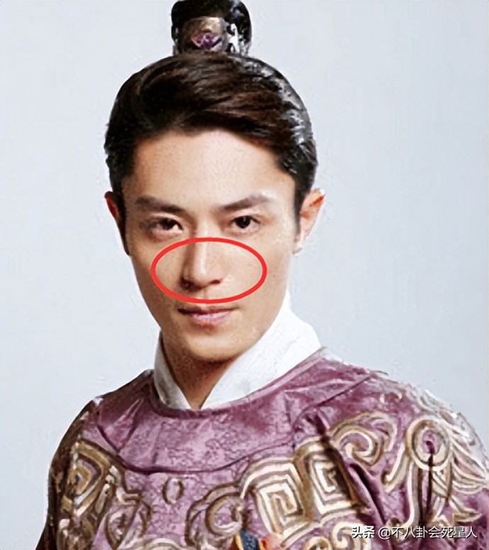 不过,霍建华和好友胡歌一样,都有点鼻子歪斜.