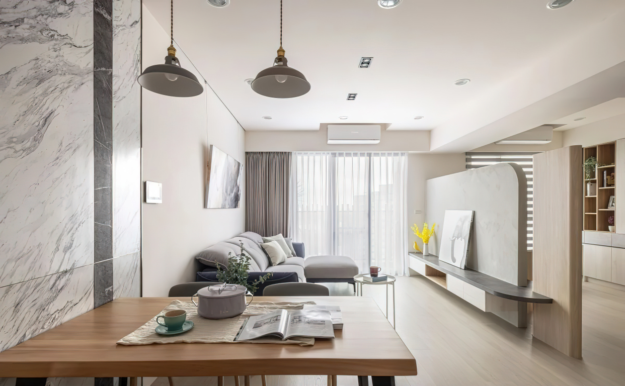 兒童書房設計打造75平方米溫馨親子宅，整合收納空間，盡顯居家空間感和品質感