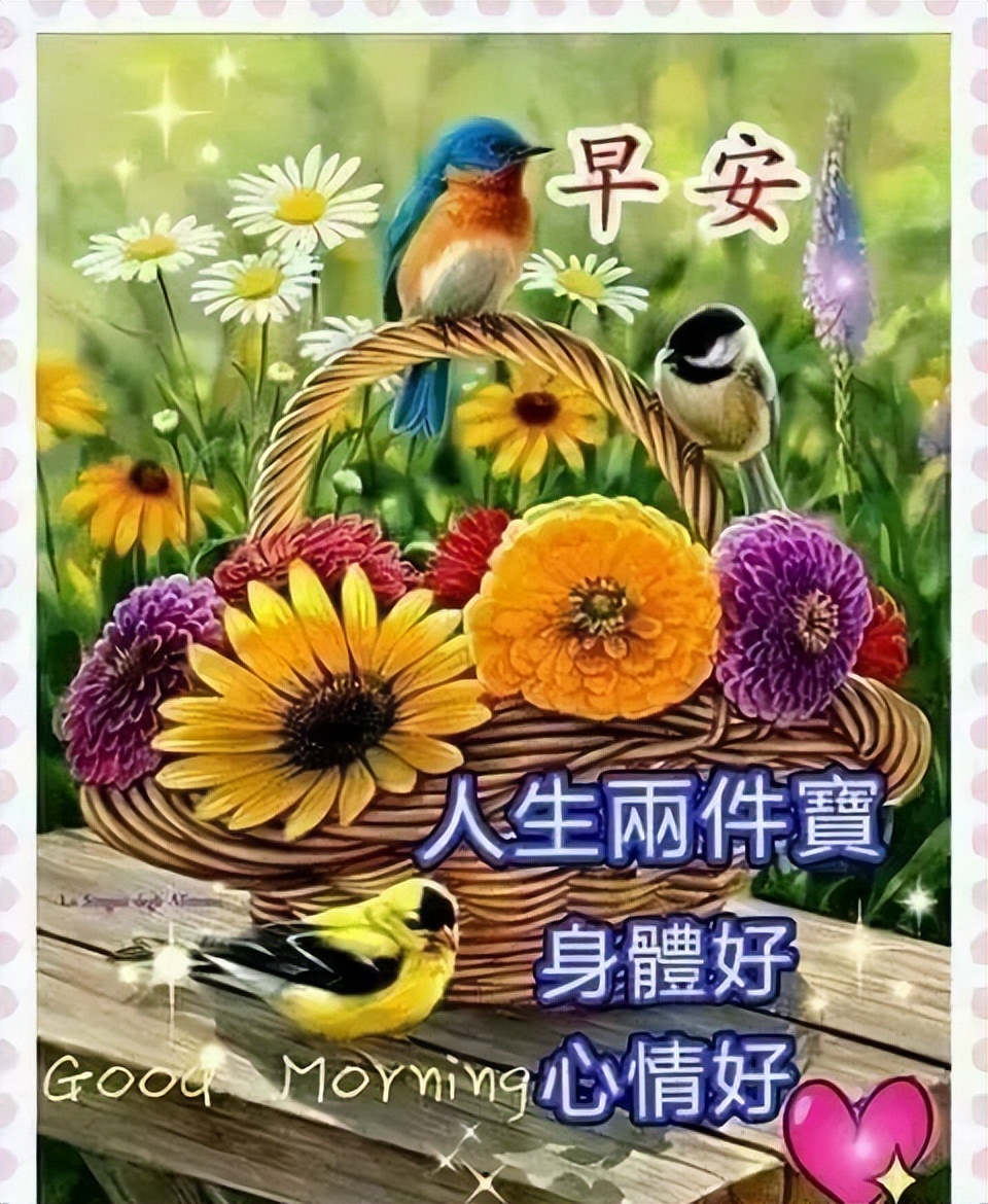 漂亮的早上好图片 简短早安问候语 身体健康、精神快乐图片