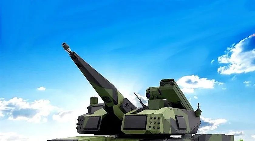 莱茵金属推出天空游侠30防空车,拳师犬底盘 高炮导弹五面相控阵