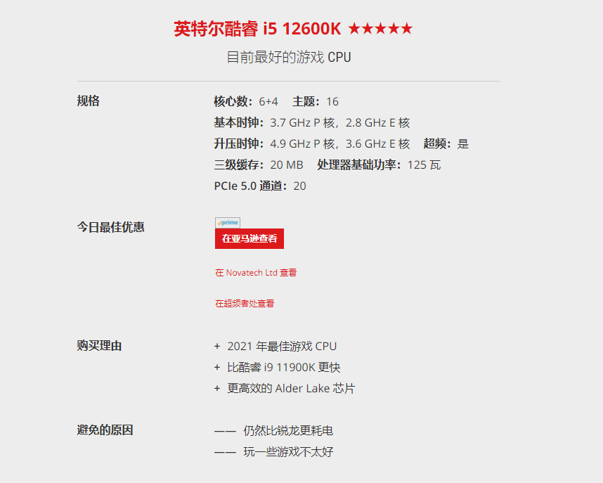 2021六大CPU推薦，英特爾與AMD平分秋色