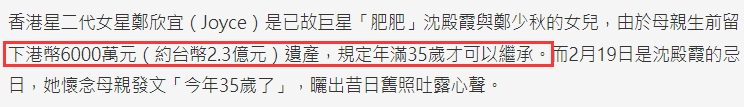 沈殿霞去世14周年 女儿郑欣宜发长文晒母女旧照悼念亡母