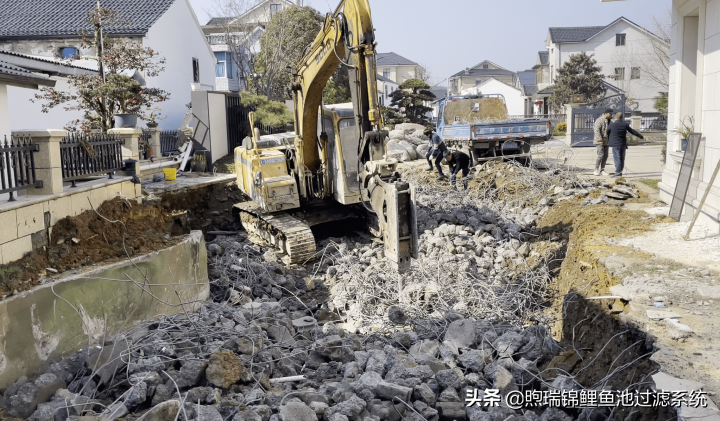 煦瑞生态水如何把拆除的旧池建造成标杆鱼池？鱼池过滤系统揭秘
