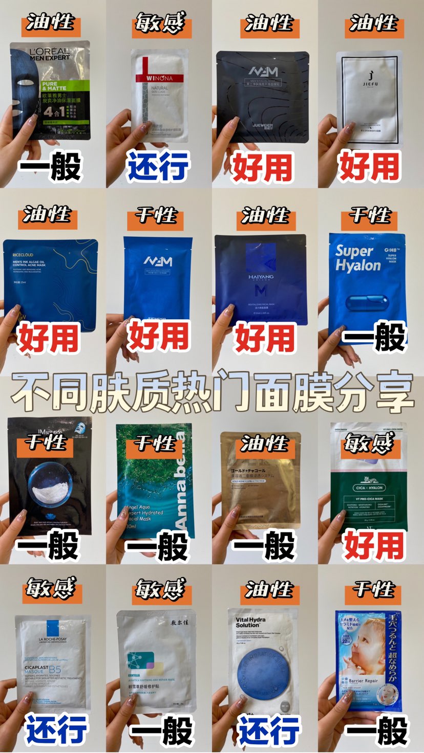 不同膚質怎么選面膜？我要曝光這些平價好用男士面膜
