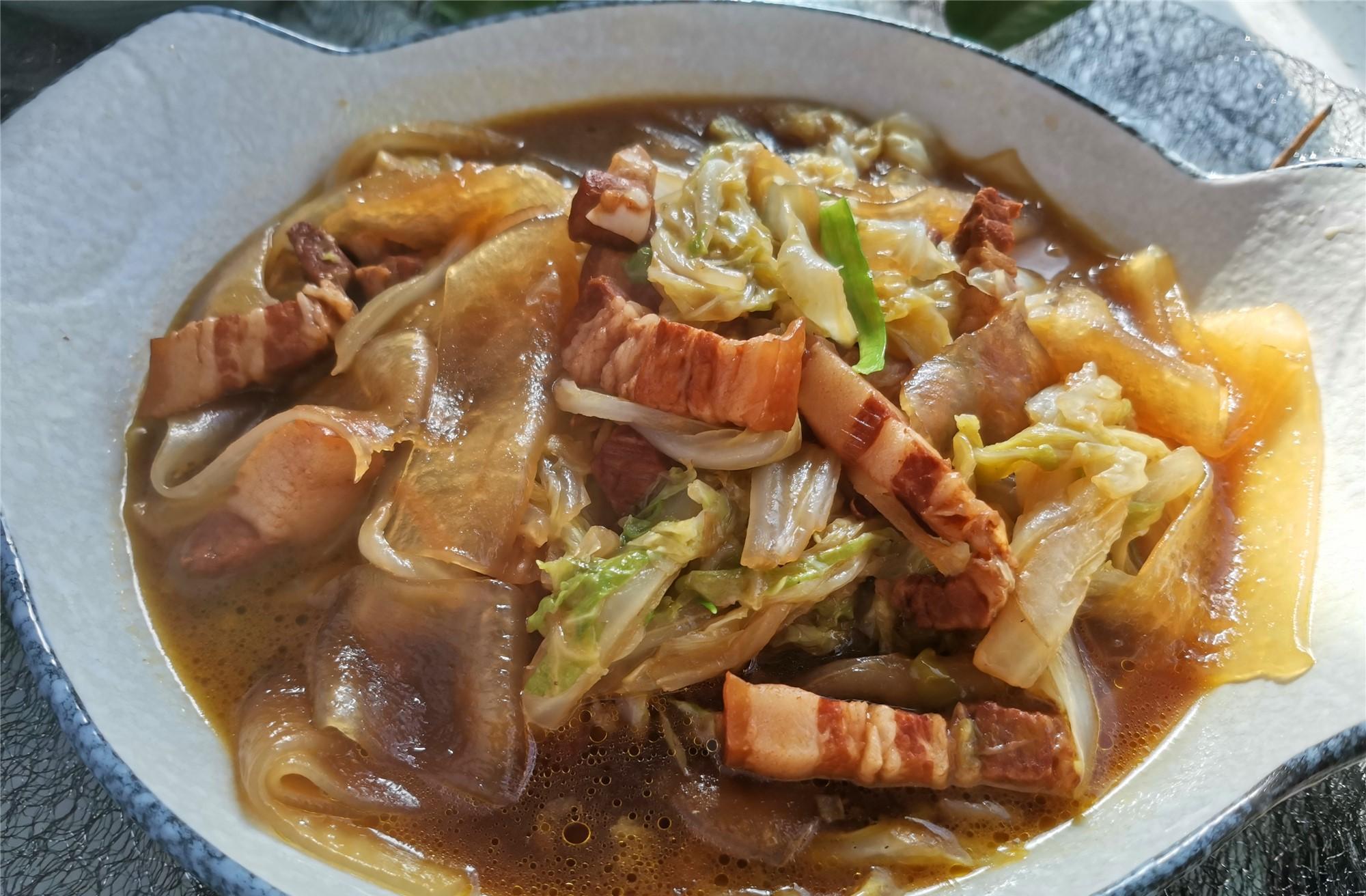 圖片[3]-【白菜五花肉燉寬粉】做法步驟圖 營養好吃超下飯-起舞食譜網