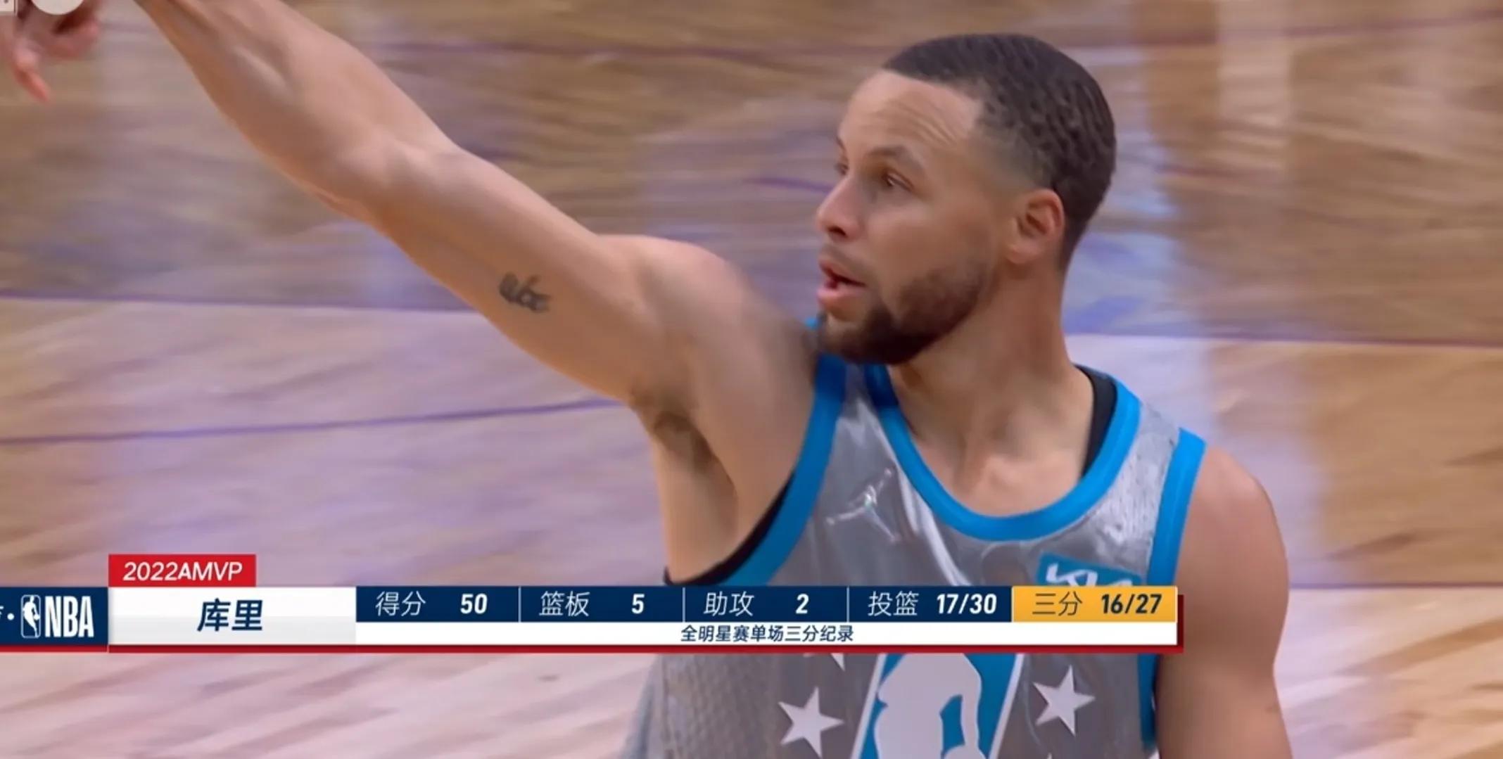 NBA全明星赛视频2022(2022全明星，库里三分箭雨詹姆斯天降绝杀，库里获生涯第一个MVP)