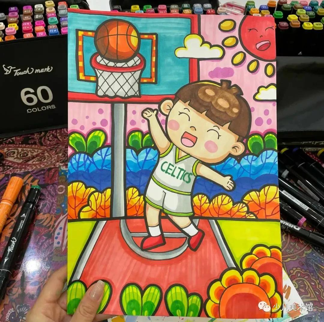 创意美术—太美了！超好看的40幅创意儿童画，张张精品，经典收藏