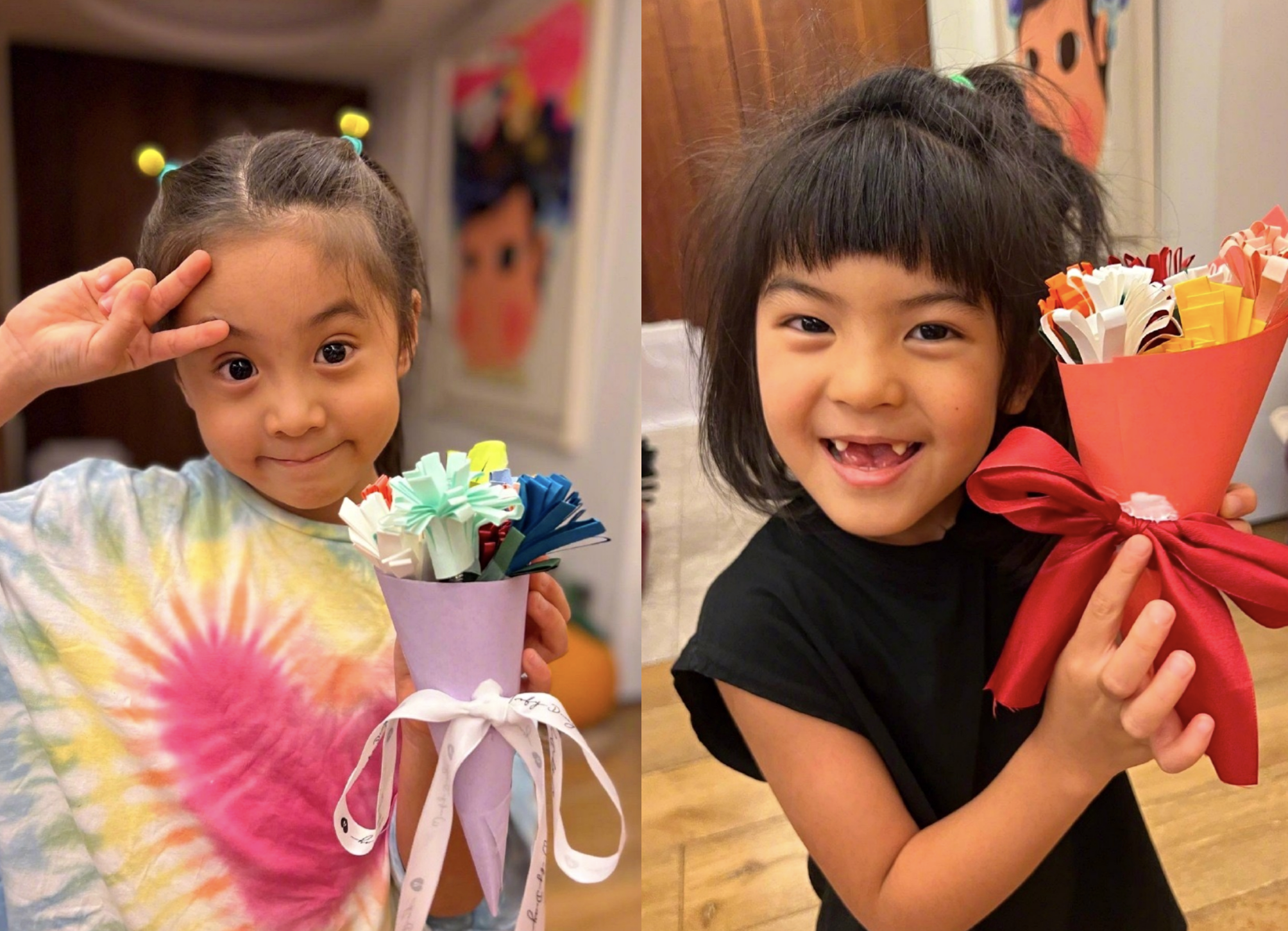 贾静雯为长女庆生,感慨咘咘像姐姐,17岁梧桐妹画风成熟像20几岁