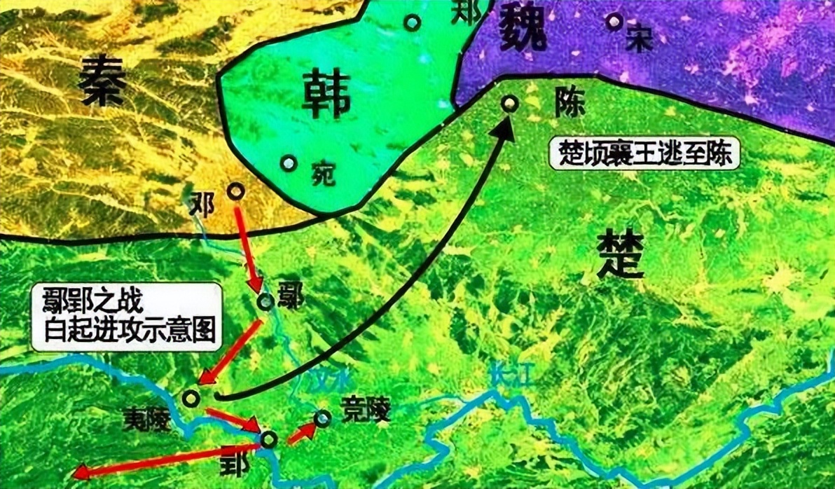 蓝田之战的最终结局并非在蓝田战场上,由于楚军精锐尽出,忽略了南阳的