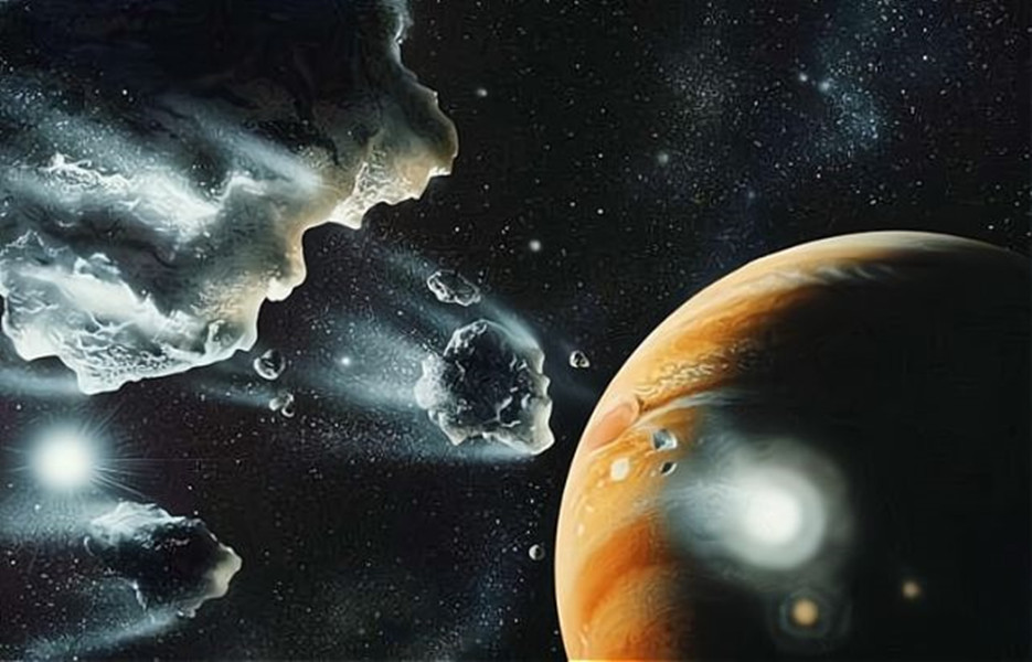 1994年,木星上发生了震惊地球的事情,那就是,一颗彗星撞上了木星.