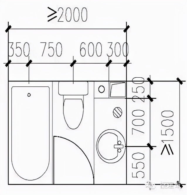 卫生间多种布局：精细化研究