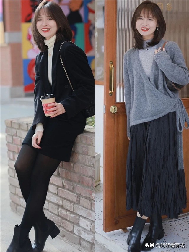 扔掉你的马丁靴吧！今年流行这“3种”靴子，158女生穿更洋气显高