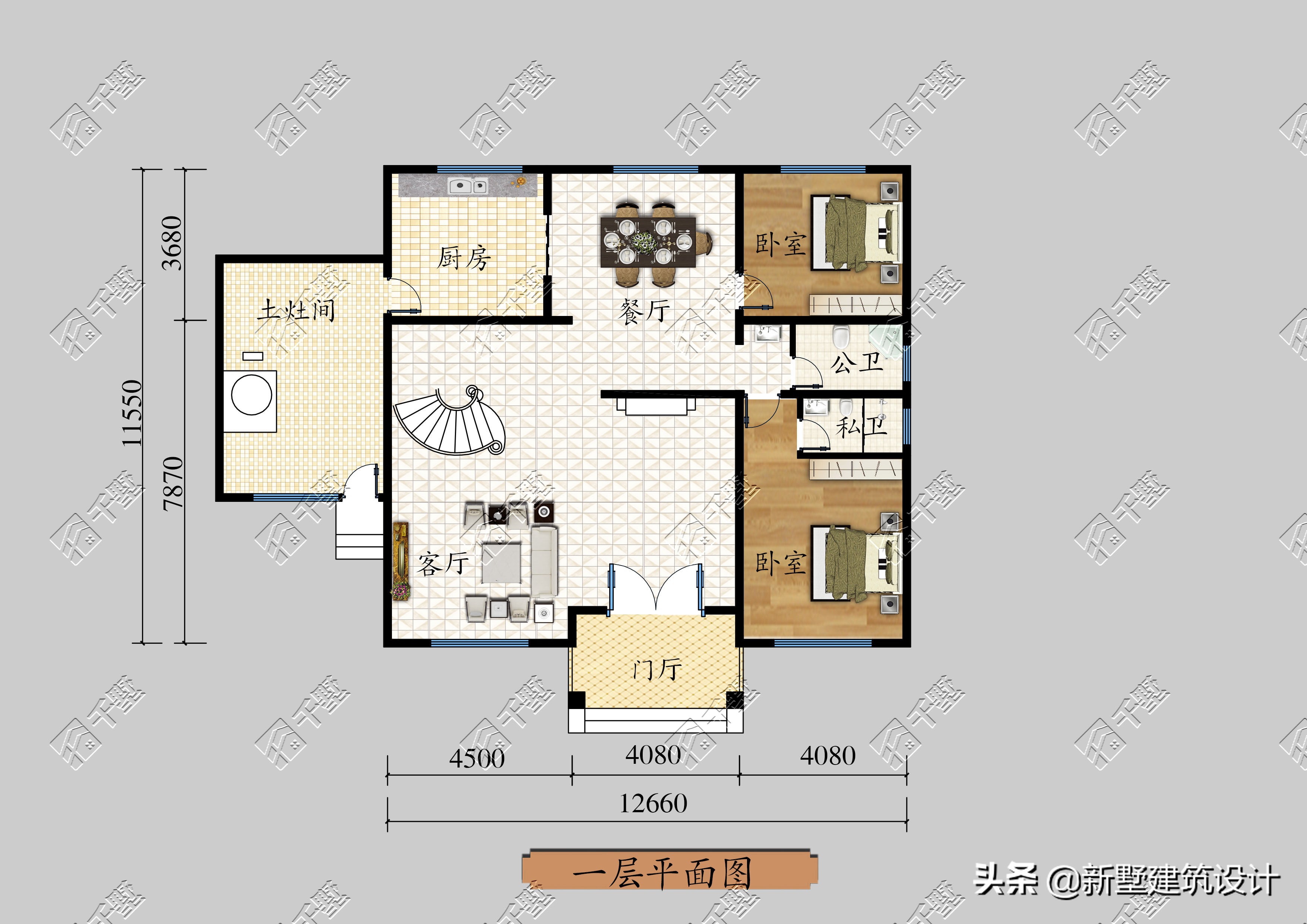 十款农村自建房带土灶间，带车库，储物间，来看看你到底喜欢哪款