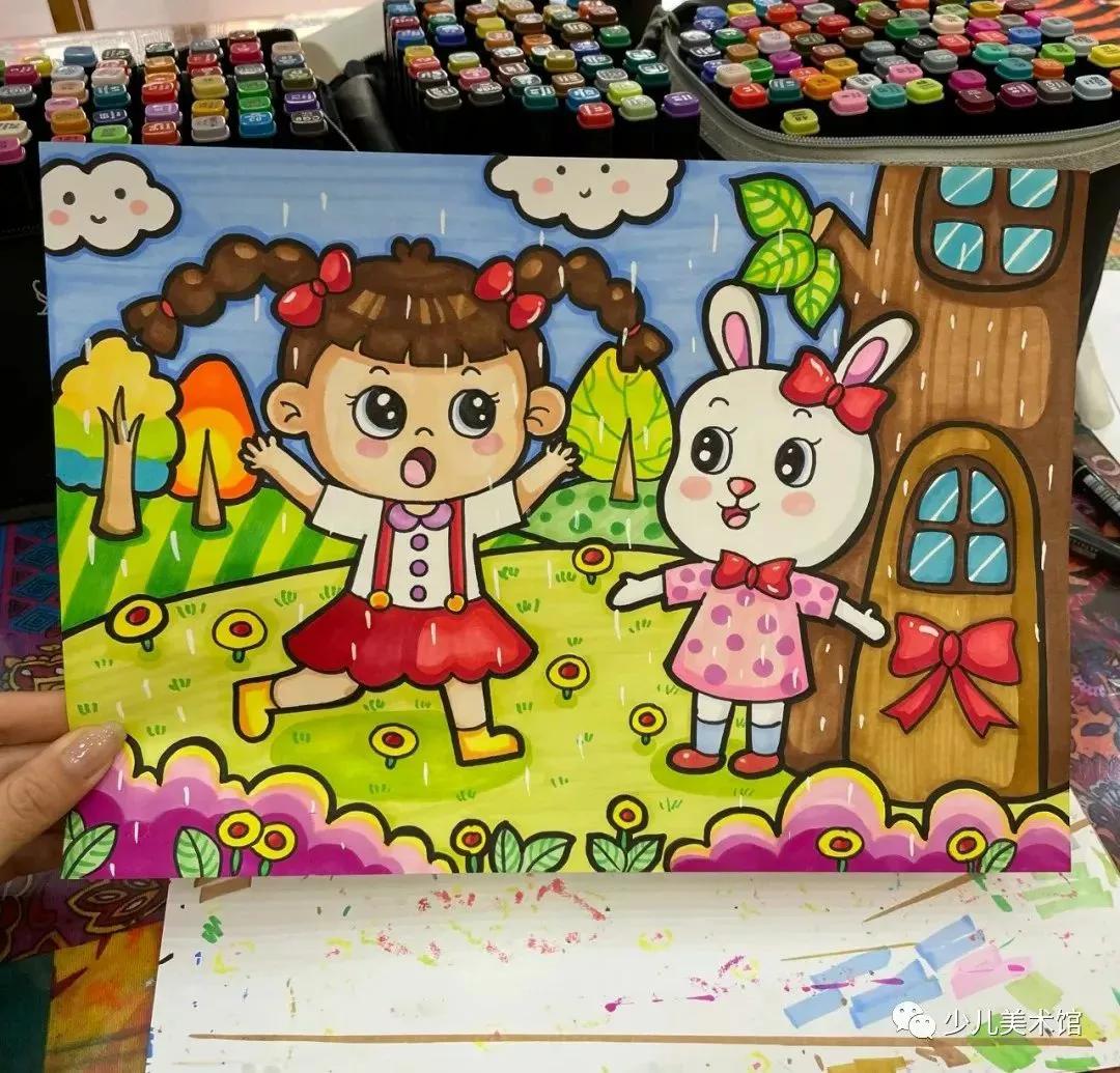 创意美术—太美了！超好看的40幅创意儿童画，张张精品，经典收藏