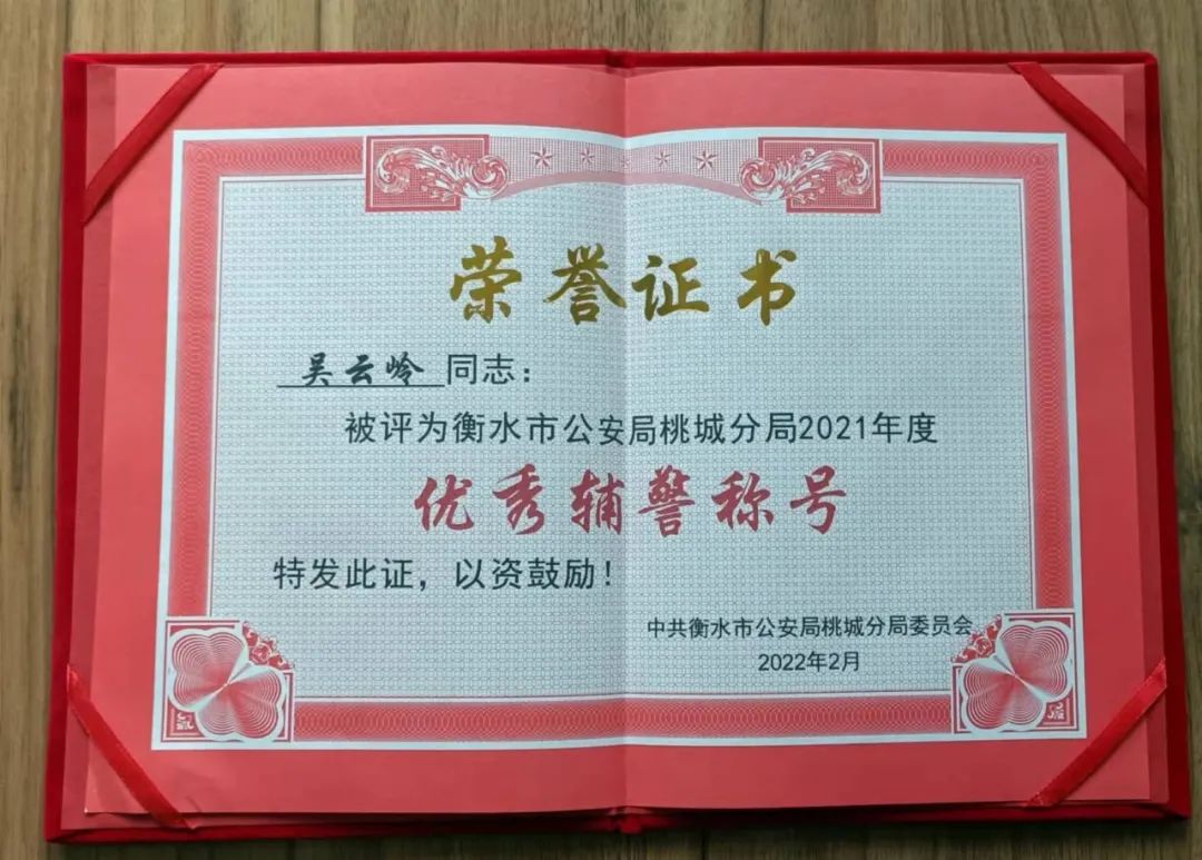 不同的肩章 同样的担当——桃城公安新华路派出所优秀辅警吴云岭