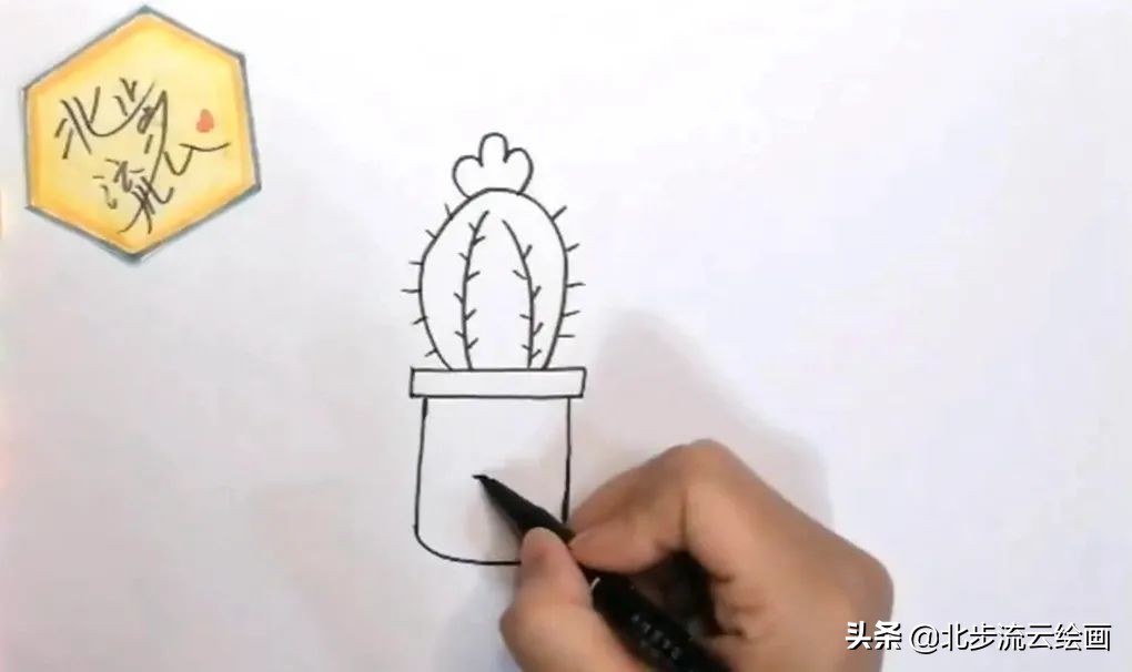 植物简笔画图片大全（儿童仙人掌简笔画教程）