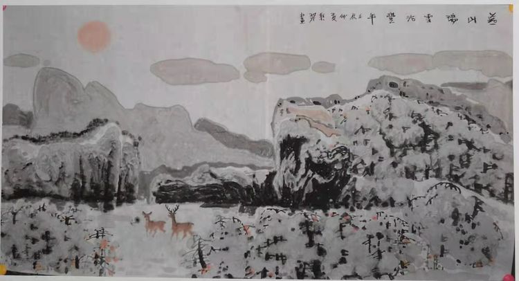 《家乡的雪》大路美术研究院主创画家成秉羿作品展示