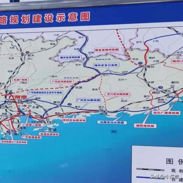明年广铁集团的广汕高铁以及广湛高铁开通运营后，广东东西向湛江-汕尾350时速等级