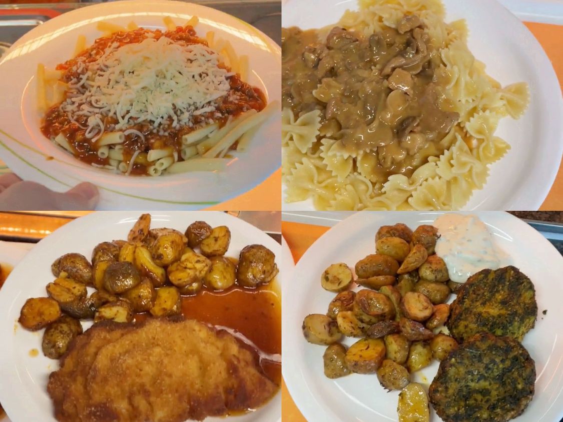 6个国家的大学食堂盘点，美国热量高，韩国小菜多，再看看中国的