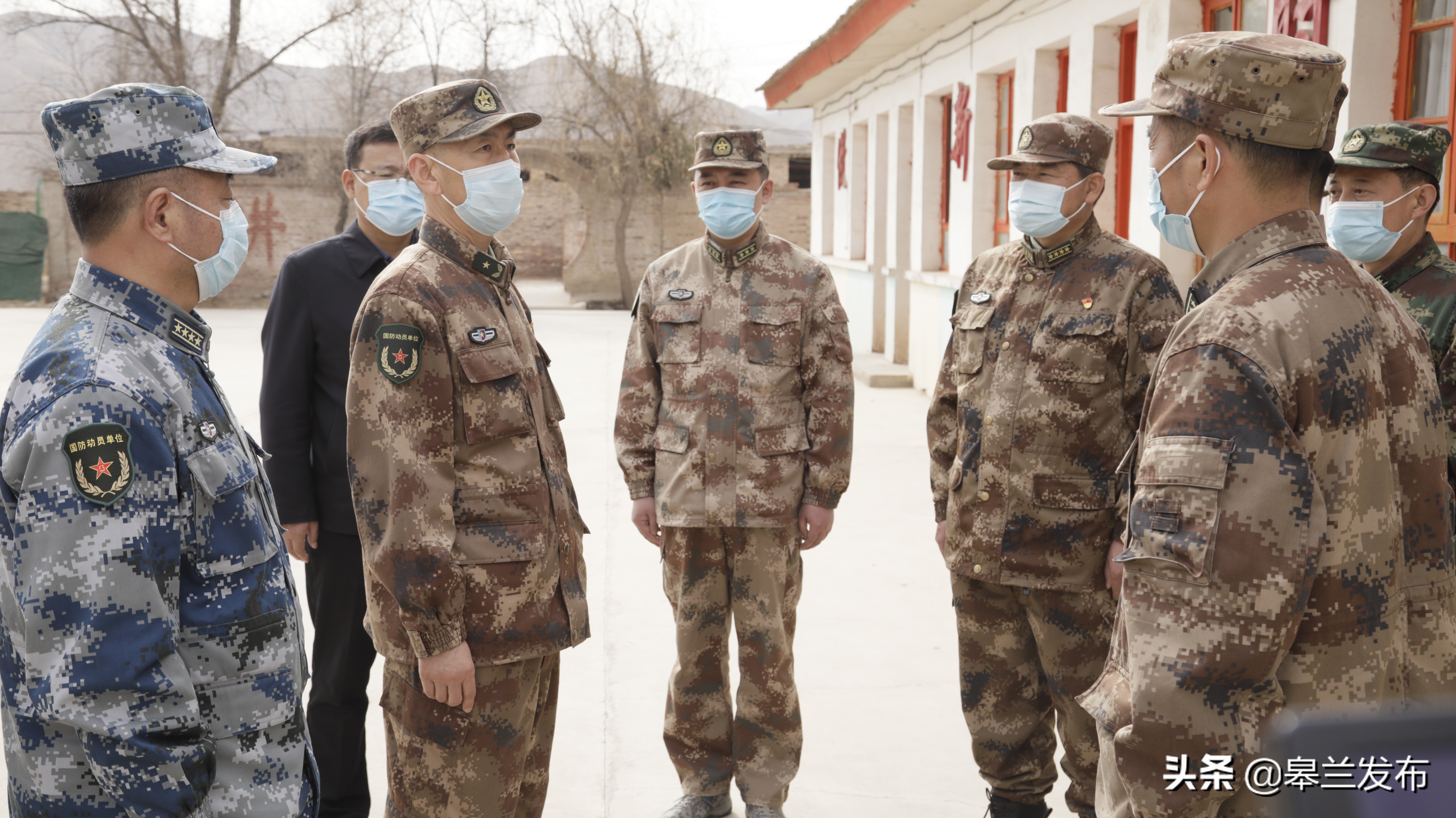 甘肃省军区少将副司令员赵钧到皋兰县检查调研预定新兵役前教育工作