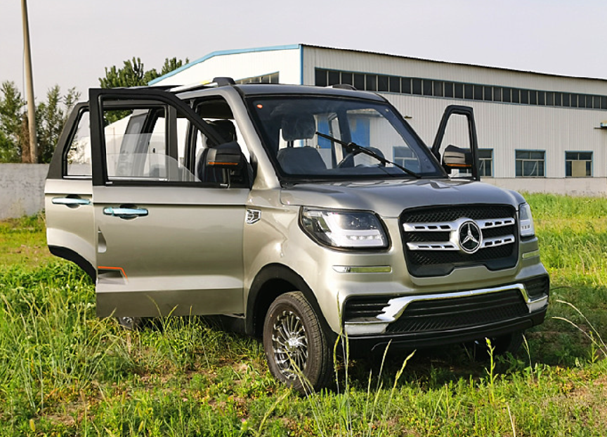 老头乐的大哥，挂着大奔车标的新能源老年代步车你见过吗？