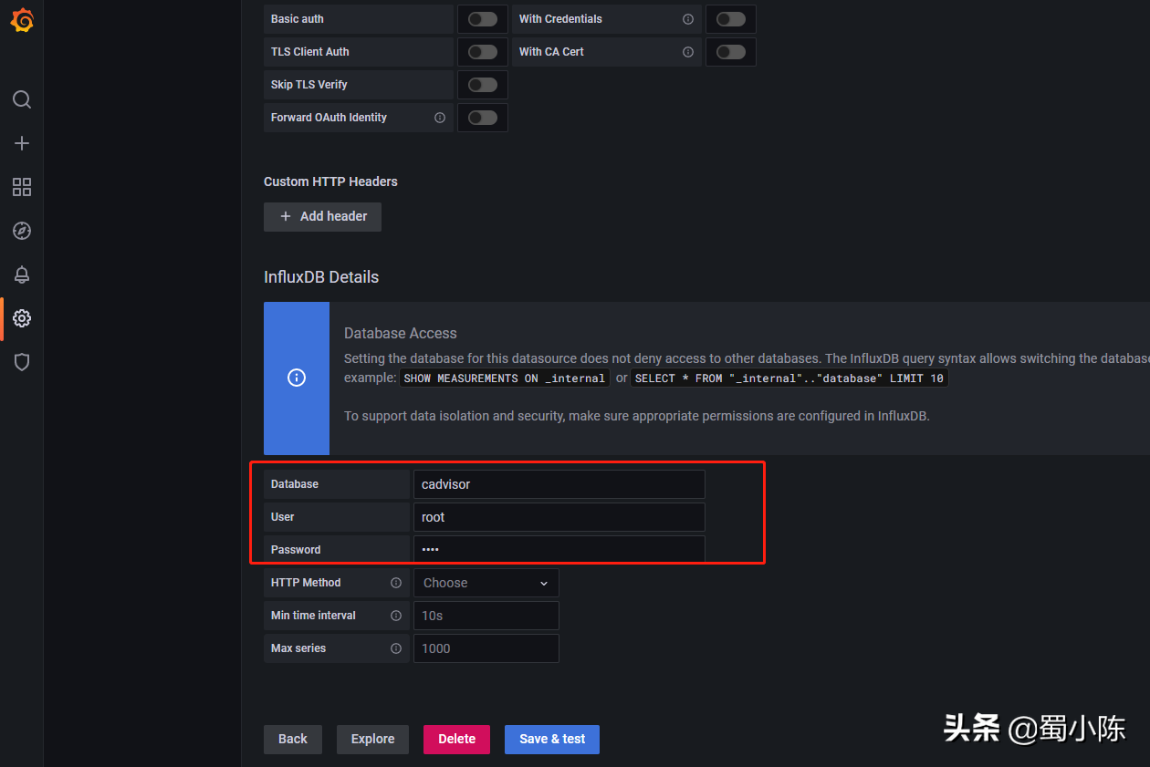 Docker容器监控：cAdvisor+InfluxDB+Grafana