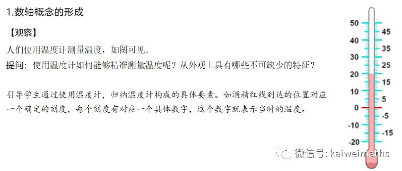 数轴概念教学设计