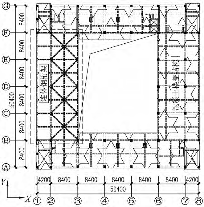 某超限结构及连体钢桁架性能化设计