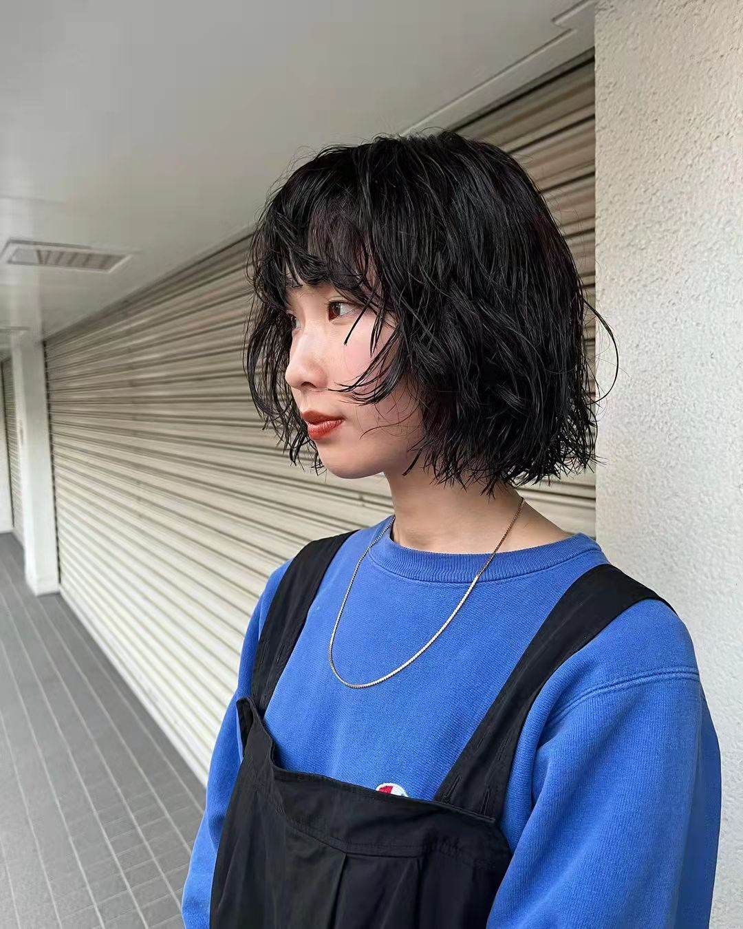 试试冷烫湿发卷真实自然接地气