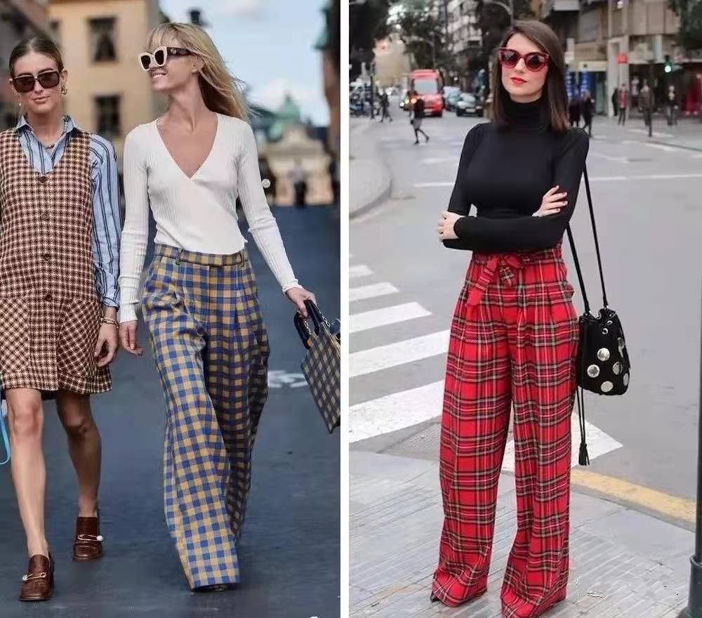 这么火的格纹裤还不知道怎么搭配?懂时尚的人都在这么穿