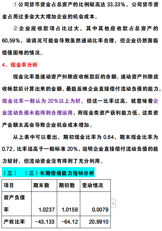 2022年企业财务报表分析及各项指标分析（完整版），收藏价值极高