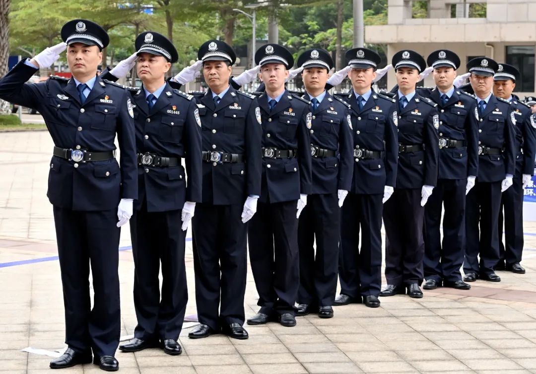 海南全省公安机关第一阶段队列会操比武圆满结束