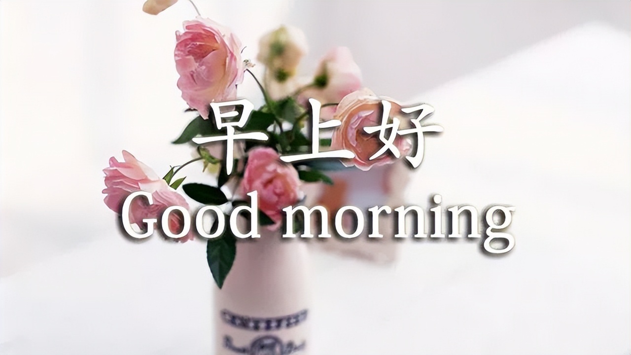 漂亮好看的早上好问候语 舒展美丽的微笑，拥抱愉悦的一天图片