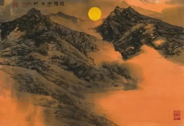 他的画激情迸发，境界博大