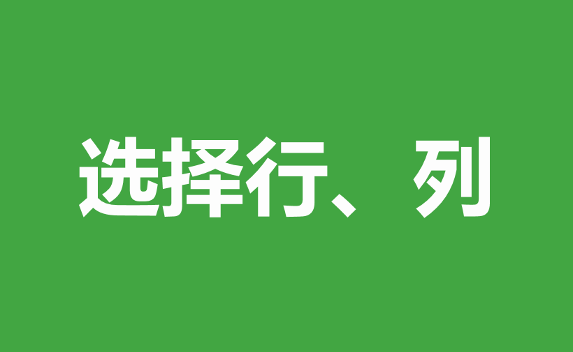 自学WPS表格8：行、列操作