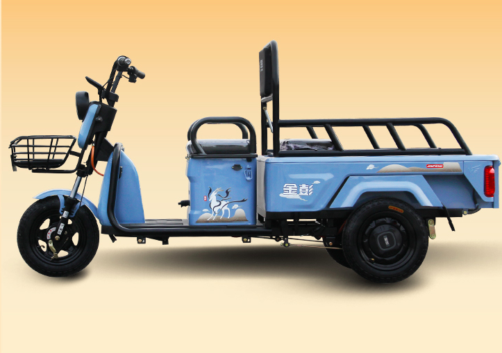 金彭金福是目前市场上比较热门的休闲电动三轮车型,该车的特点是造型