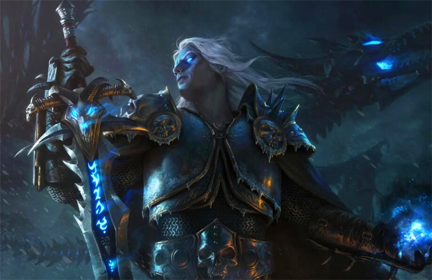 皮肤语音中有"好友名单的第一个就是巫妖王",可以看做是致敬.