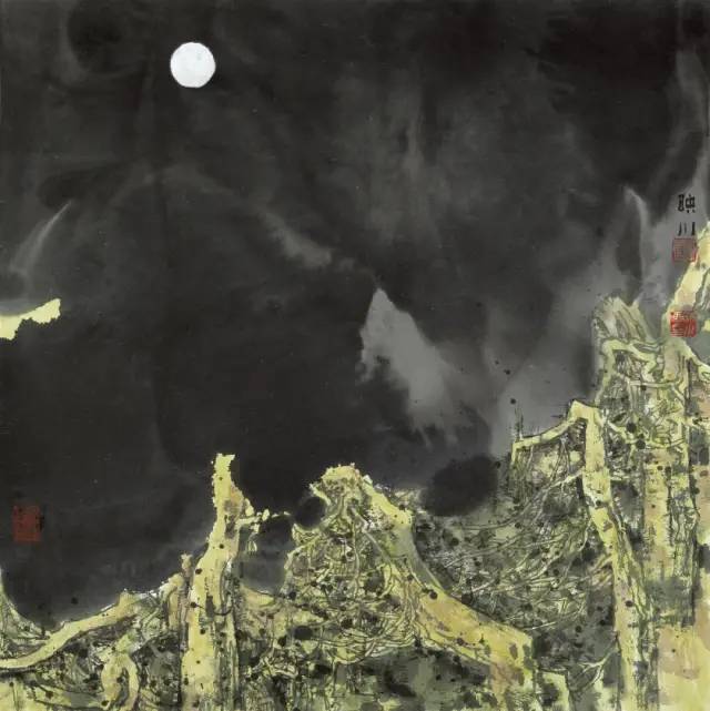 他的画激情迸发，境界博大